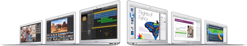 Bộ ứng dụng phong phú dành cho Macbook Air.