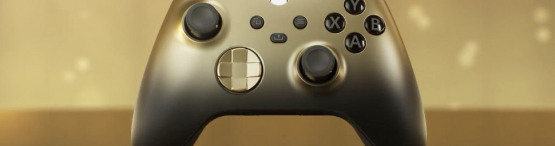 Xbox Ra Mắt Mẫu Tay Cầm Màu Hoàng Kim Bóng Đêm