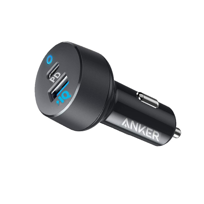 Anker PowerDrive PD 2 30W 2-Port Compact USB C Car Charger with 18W Power Delivery and 12W PowerIQ