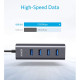 Anker USB-C with 4 USB 3.0 Ports A83050A1