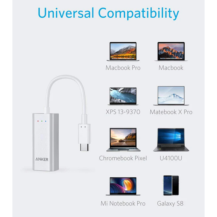 Anker USB-C to Ethernet Adapter A83410A1