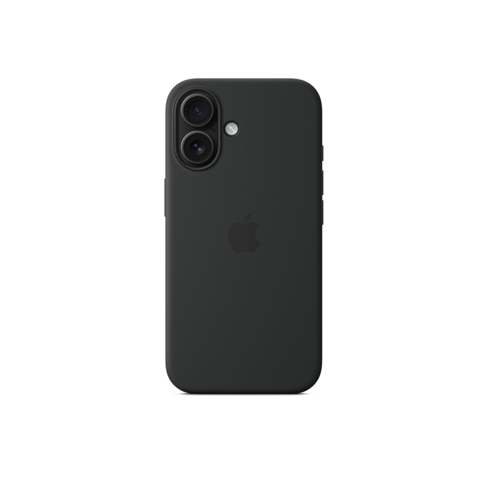 Apple Silicon Case with MagSafe for iPhone 16 - Black