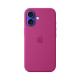 Apple Silicon Case with MagSafe for iPhone 16 - Fuchsia