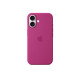 Apple Silicon Case with MagSafe for iPhone 16 - Fuchsia