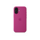 Apple Silicon Case with MagSafe for iPhone 16 - Fuchsia