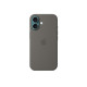 Apple Silicon Case with MagSafe for iPhone 16 - Stone Gray