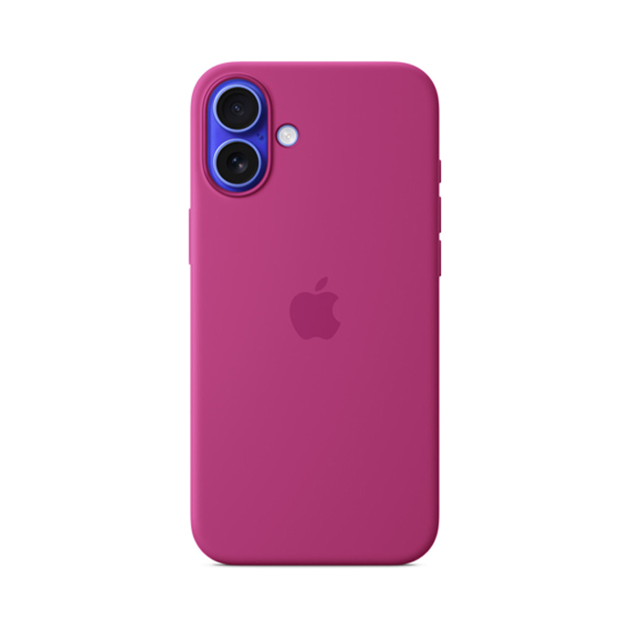 Apple Silicon Case with MagSafe for iPhone 16 Plus - Fuchsia