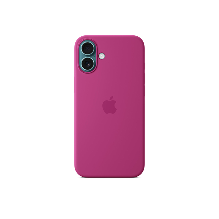 Apple Silicon Case with MagSafe for iPhone 16 Plus - Fuchsia