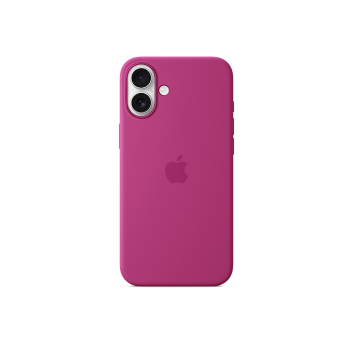 Apple Silicon Case with MagSafe for iPhone 16 Plus - Fuchsia