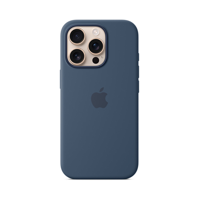 Apple Silicon Case with MagSafe for iPhone 16 Pro - Denim