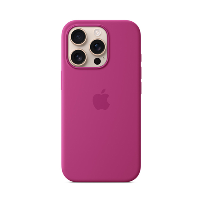 Apple Silicon Case with MagSafe for iPhone 16 Pro - Fuchsia