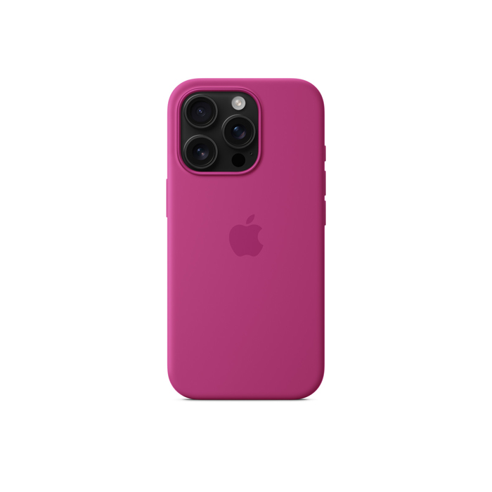 Apple Silicon Case with MagSafe for iPhone 16 Pro - Fuchsia