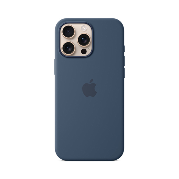 Apple Silicon Case with MagSafe for iPhone 16 Pro Max - Denim