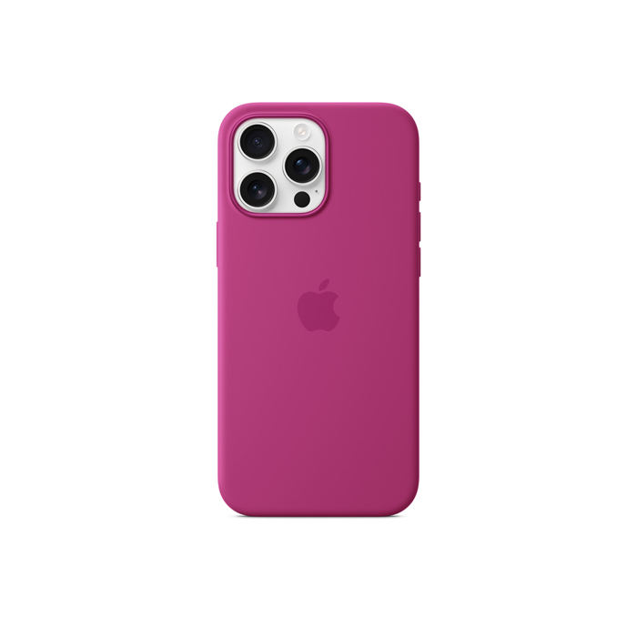 Apple Silicon Case with MagSafe for iPhone 16 Pro Max - Fuchsia