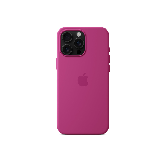 Apple Silicon Case with MagSafe for iPhone 16 Pro Max - Fuchsia