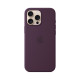 Apple Silicon Case with MagSafe for iPhone 16 Pro Max - Plum