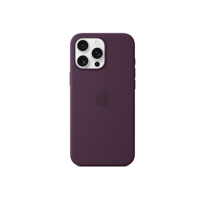 Apple Silicon Case with MagSafe for iPhone 16 Pro Max - Plum