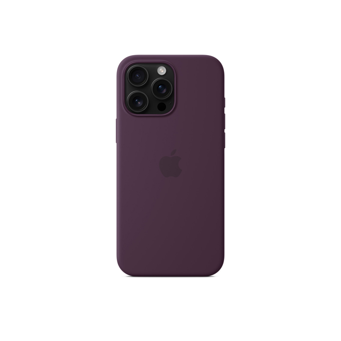 Apple Silicon Case with MagSafe for iPhone 16 Pro Max - Plum