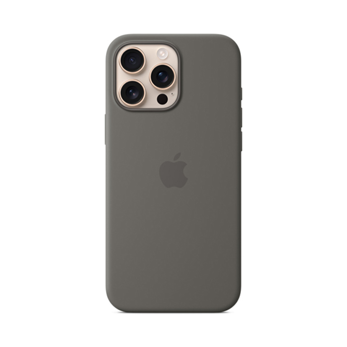 Apple Silicon Case with MagSafe for iPhone 16 Pro Max - Stone Gray