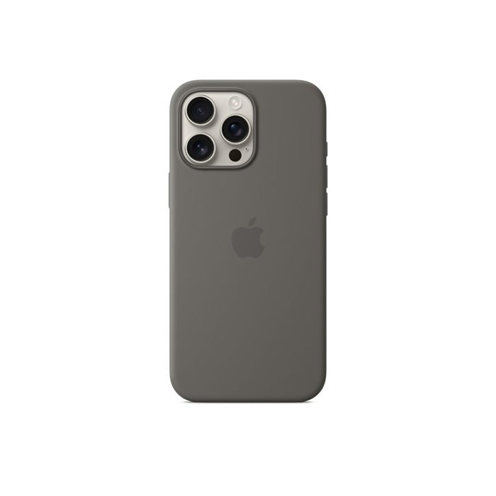 Apple Silicon Case with MagSafe for iPhone 16 Pro Max - Stone Gray