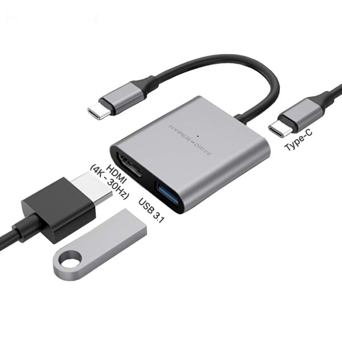 HyperDrive 4K HDMI 3-in-1 USB-C Hub HD259