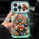 Silicon Case Mario For iPhone 15 Pro Max - Green