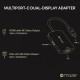 Mazer Multiport-C To 4K HDMI + VGA Dual Display Adapter