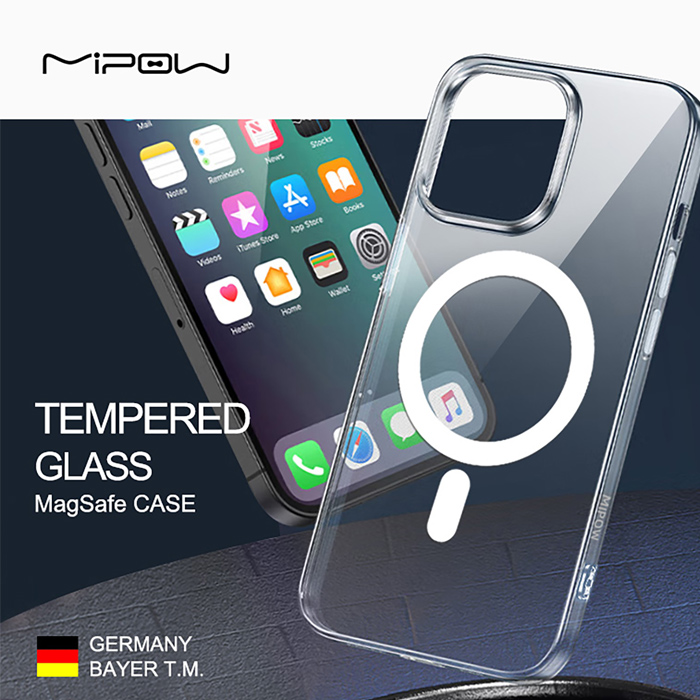 Case Mipow Magsafe Tempered Glass For IPhone 14 Plus (Germany Material)