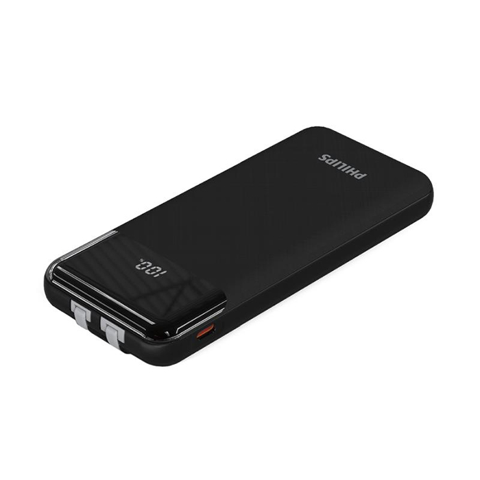 Philips - Pin Sạc Dự Phòng Powerbank 22.5w 10.000mah 2 Cables BLACK DLP9026KB