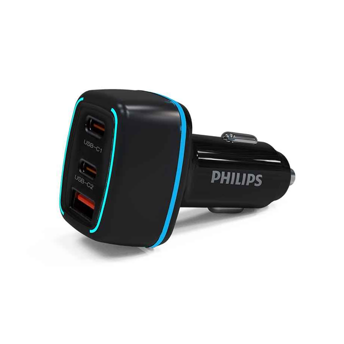Philips Car Charger PD65W 2PD+1QC - DLP2557