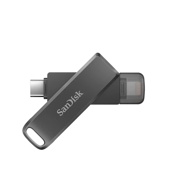 USB OTG Sandisk iXpand Flash Drive Luxe USB-C to Lightning for iPhone iPad 128GB