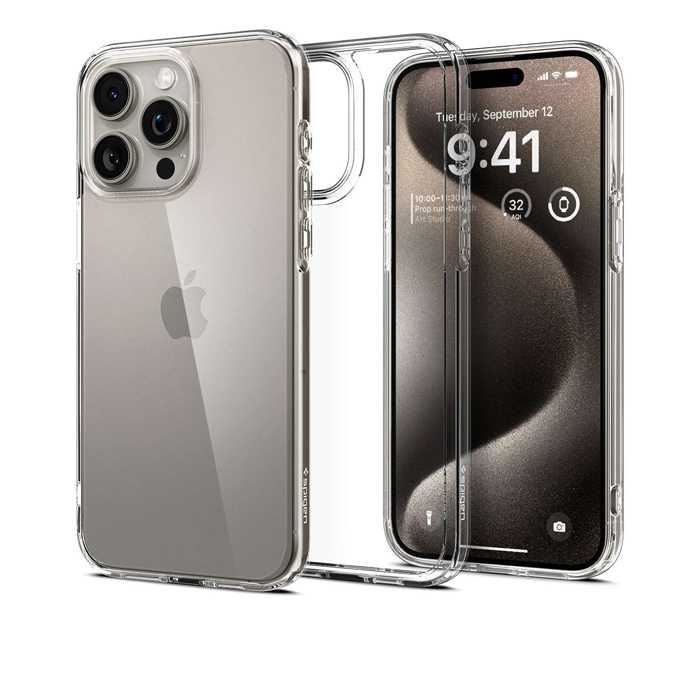 Case Spigen Ultra Hybrid iPhone 15 Pro 6.1 Inch 2023 - Crystal Clear