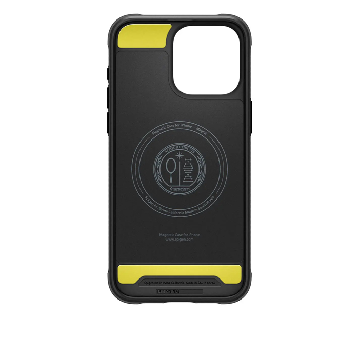 Case Spigen Rugged MagFit iPhone 15 Pro Max 6.7 Inch 2023 - Matte Black