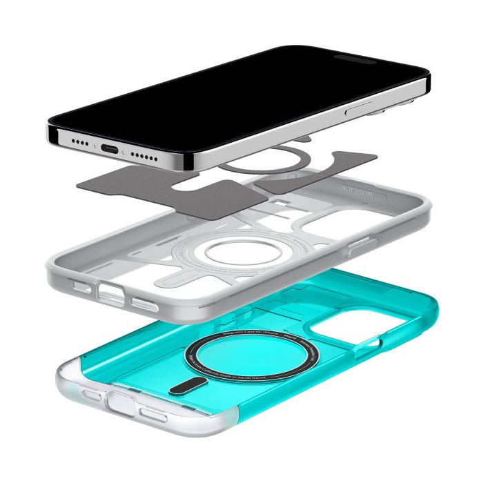 Case Spigen Classic C1 MagFit iPhone 15 Pro Max 6.7 Inch 2023 - Bondi Blue