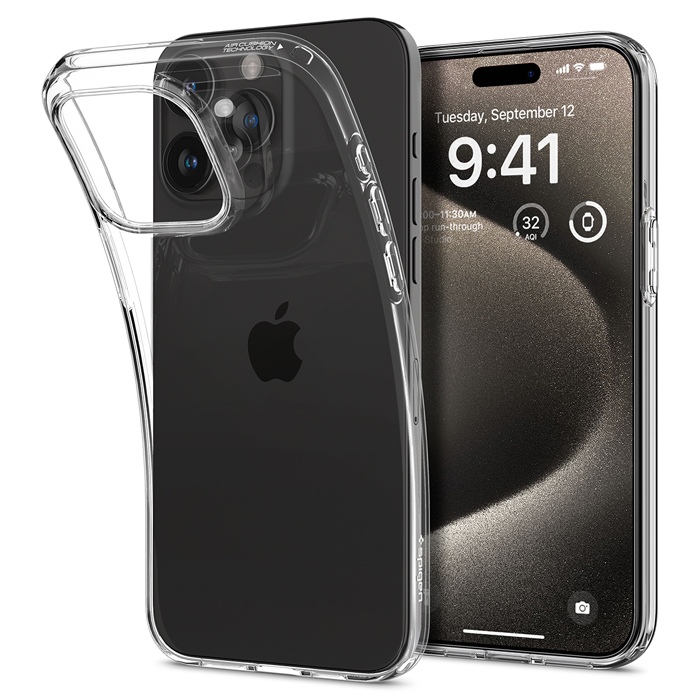 Case Spigen Liquid Crystal iPhone 15 Pro 6.1 Inch 2023 - Crystal Clear