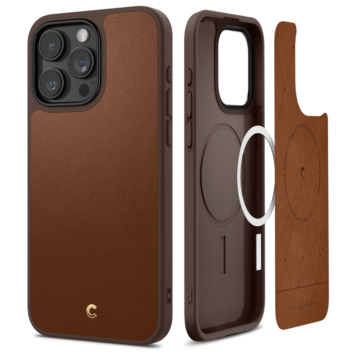 Case Spigen Cyrill Kajuk Mag iPhone 15 Pro Max 6.7 Inch 2023 - Saddle Brown