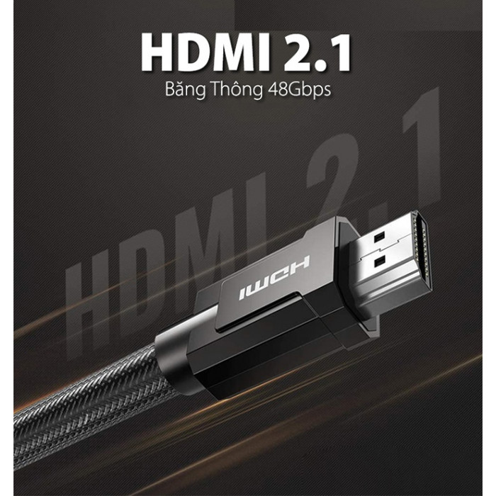 Cáp xuất hình cho PS5 Ugreen HDMI 2.1 Ultra HD 8K@60Hz, 4K@120Hz Cable 3M 80602