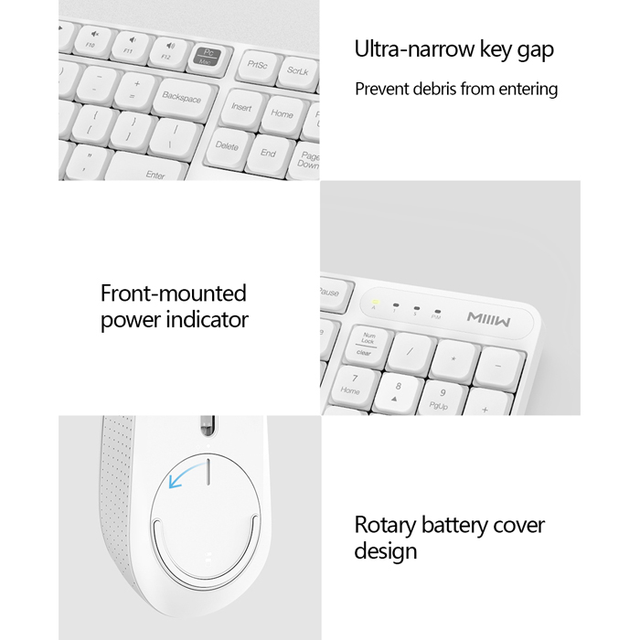 Xiaomi MIIIW Wireless Keyboard & Mouse - White
