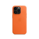 Apple Leather Case with MagSafe for iPhone 14 Pro - Orange