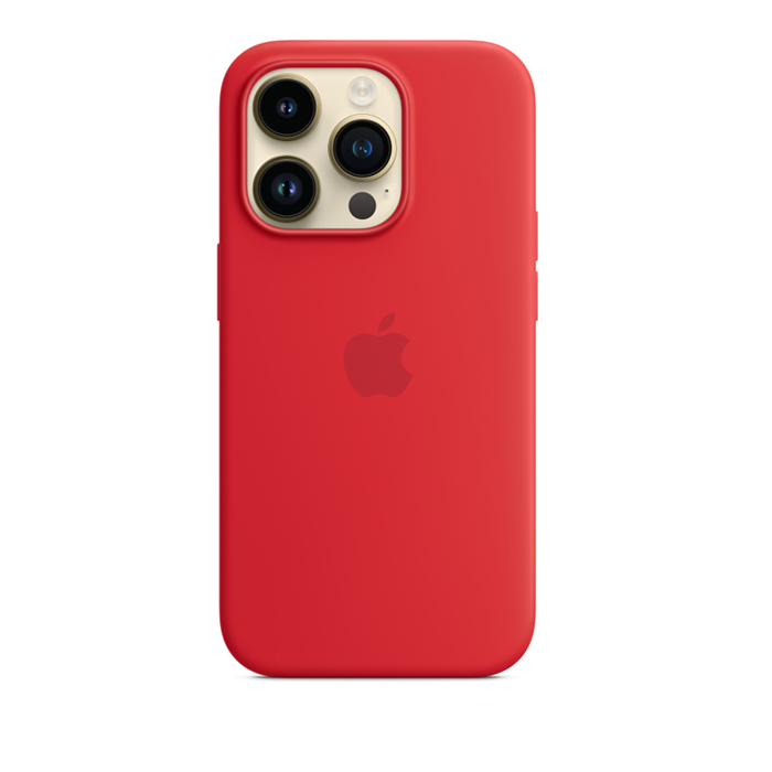 Apple Silicon Case with MagSafe for iPhone 14 Pro - (Product) Red