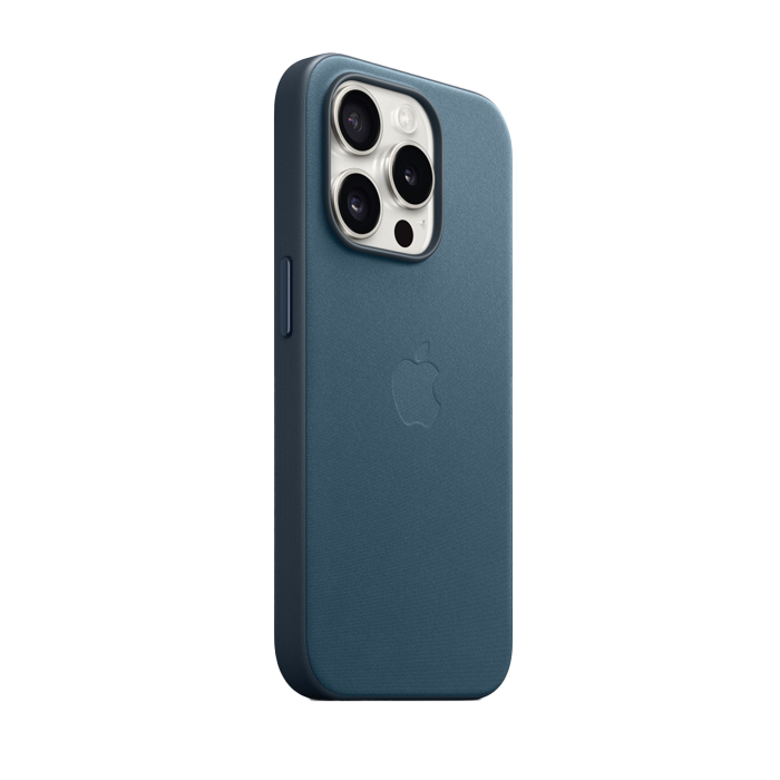 Apple FineWoven Case With Magsafe For iPhone 15 Pro Max - Pacific Blue