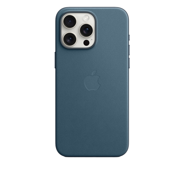 Apple FineWoven Case With Magsafe For iPhone 15 Pro Max - Pacific Blue