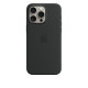 Apple Silicon Case with MagSafe for iPhone 15 Pro Max - Black
