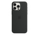 Apple Silicon Case with MagSafe for iPhone 15 Pro Max - Black
