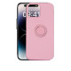 Case Mipow Ring Stand TPU Leather Case For iPhone 15 Pro Max 6.7 Inch 2023 - Pink