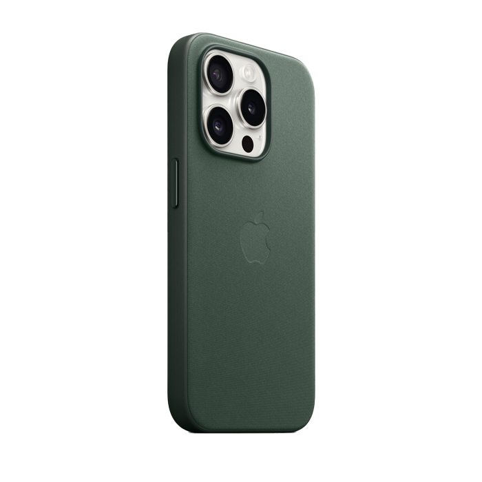 Apple FineWoven Case With Magsafe For iPhone 15 Pro - Evergreen