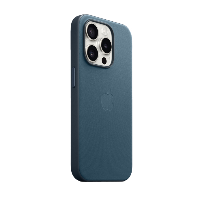 Apple FineWoven Case With Magsafe For iPhone 15 Pro - Pacific Blue