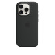 Apple Silicon Case with MagSafe for iPhone 15 Pro - Black
