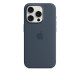 Apple Silicon Case with MagSafe for iPhone 15 Pro - Storm Blue