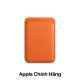 iPhone Leather Wallet with MagSafe - Orange